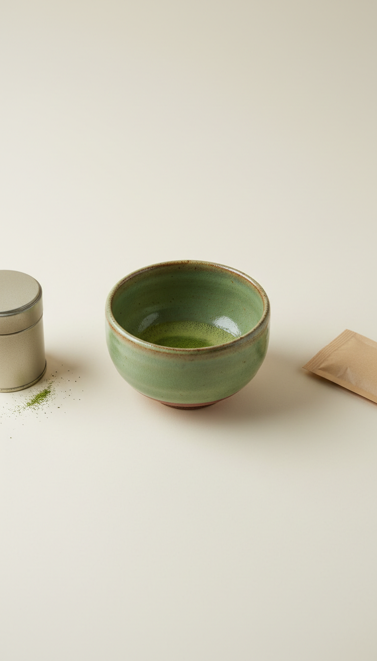 Hand-Thrown Ceramic Matcha Bowl